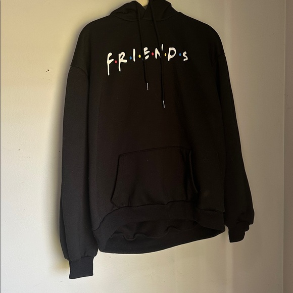 Joey Other - Joey Black and Red Hoodie Friends logo
